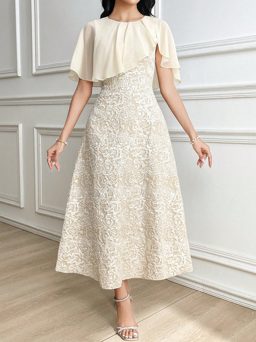 Rochie midi SHEIN, portocaliu