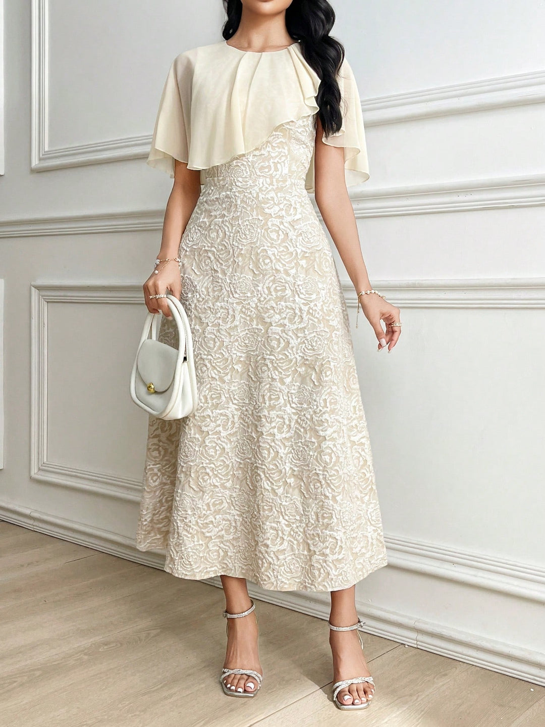 Rochie midi SHEIN, portocaliu