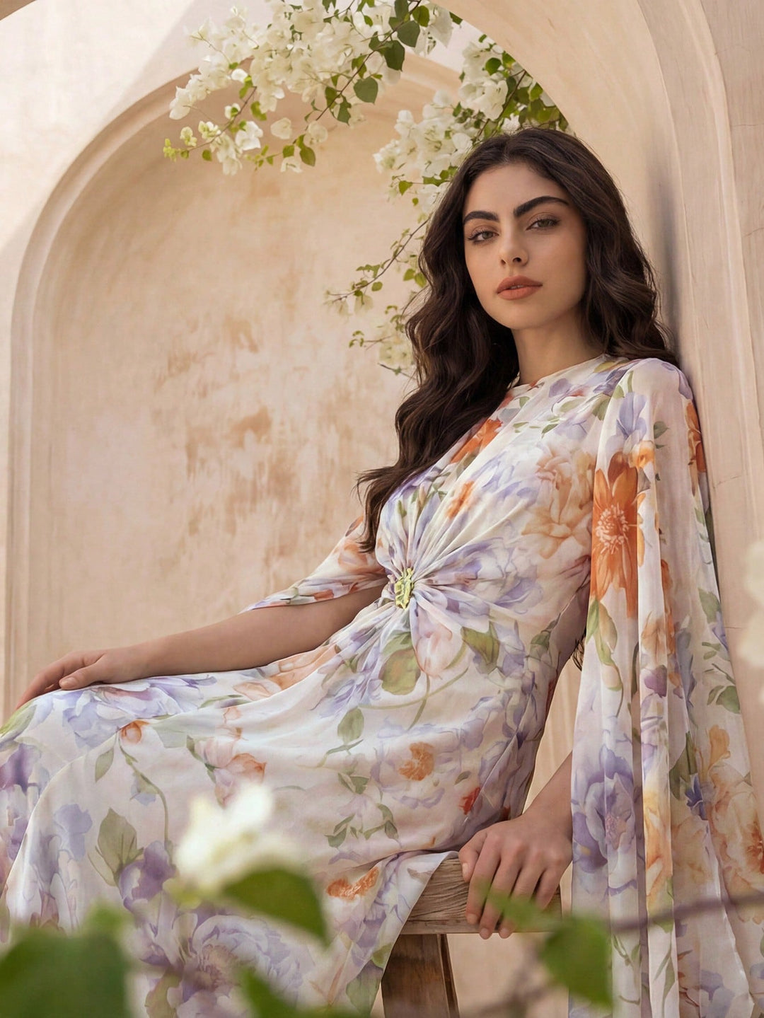 Rochie maxi SHEIN, mix culori