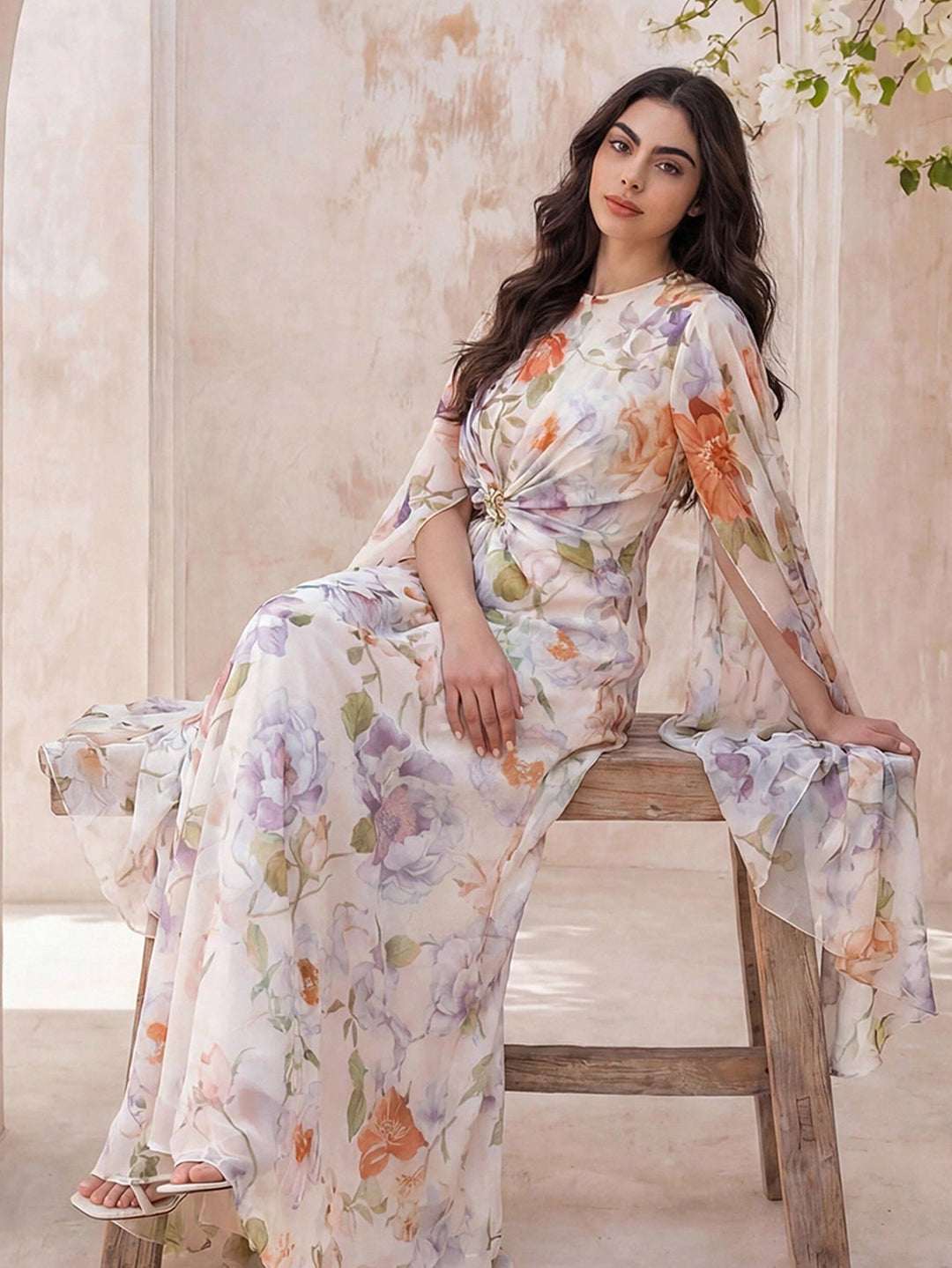 Rochie maxi SHEIN, mix culori