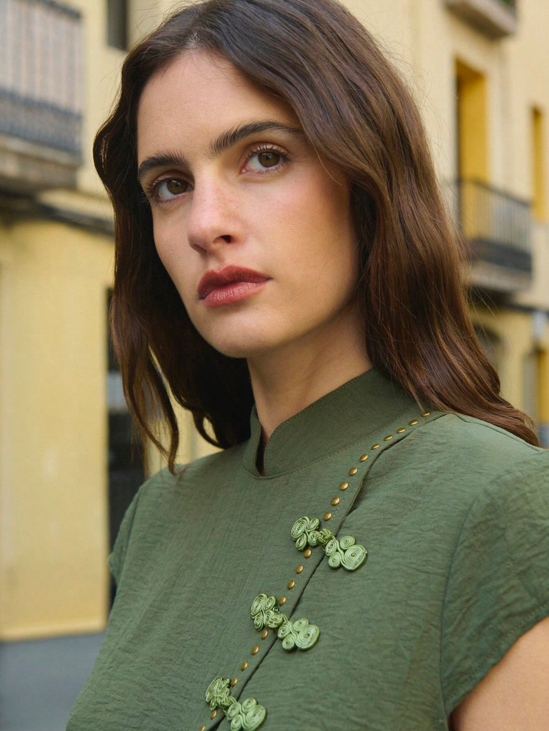 Top SHEIN, verde
