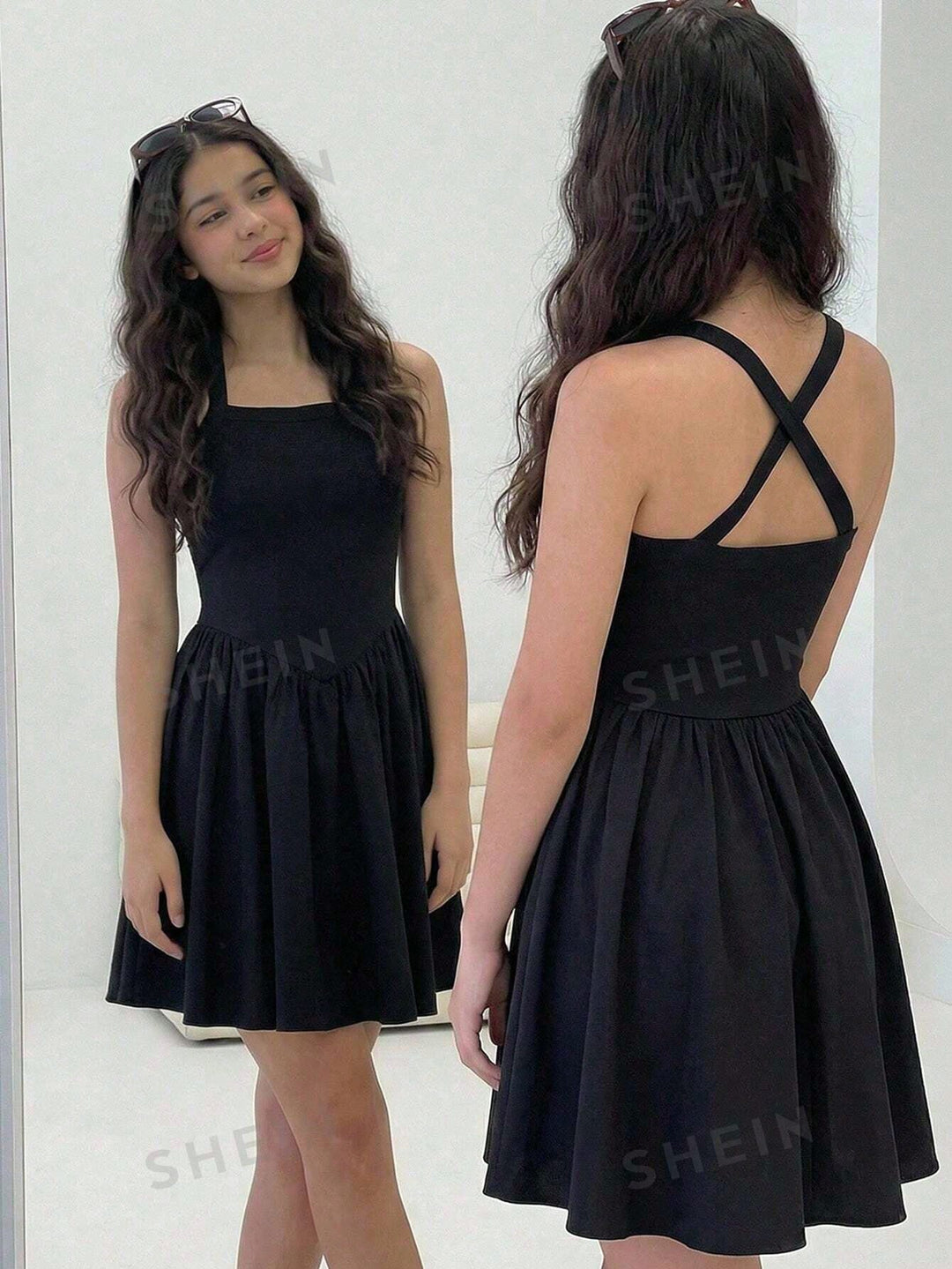 SHEIN ruha, fekete