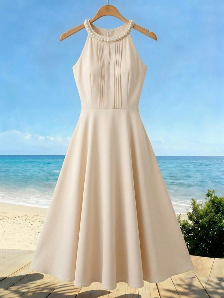 Rochie maxi SHEIN, bej