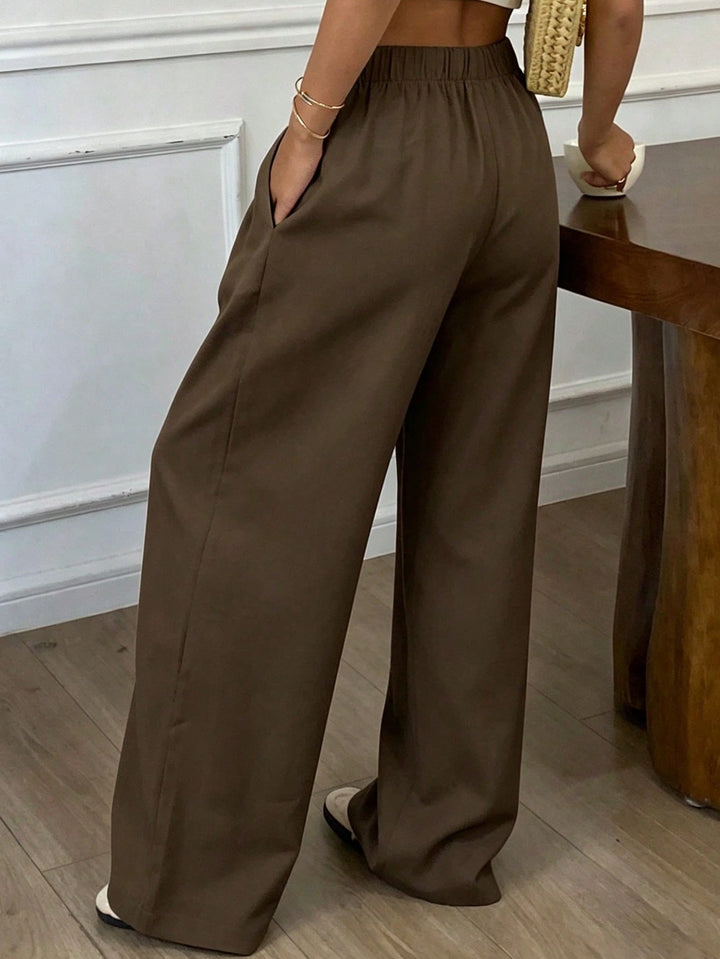 Pantaloni SHEIN, maro
