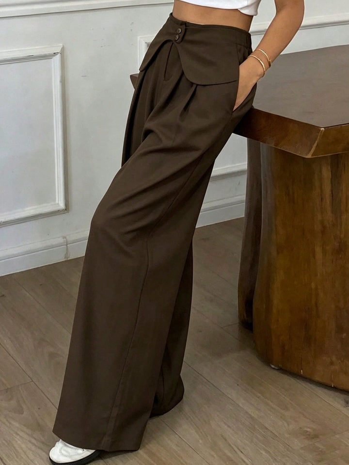 Pantaloni SHEIN, maro