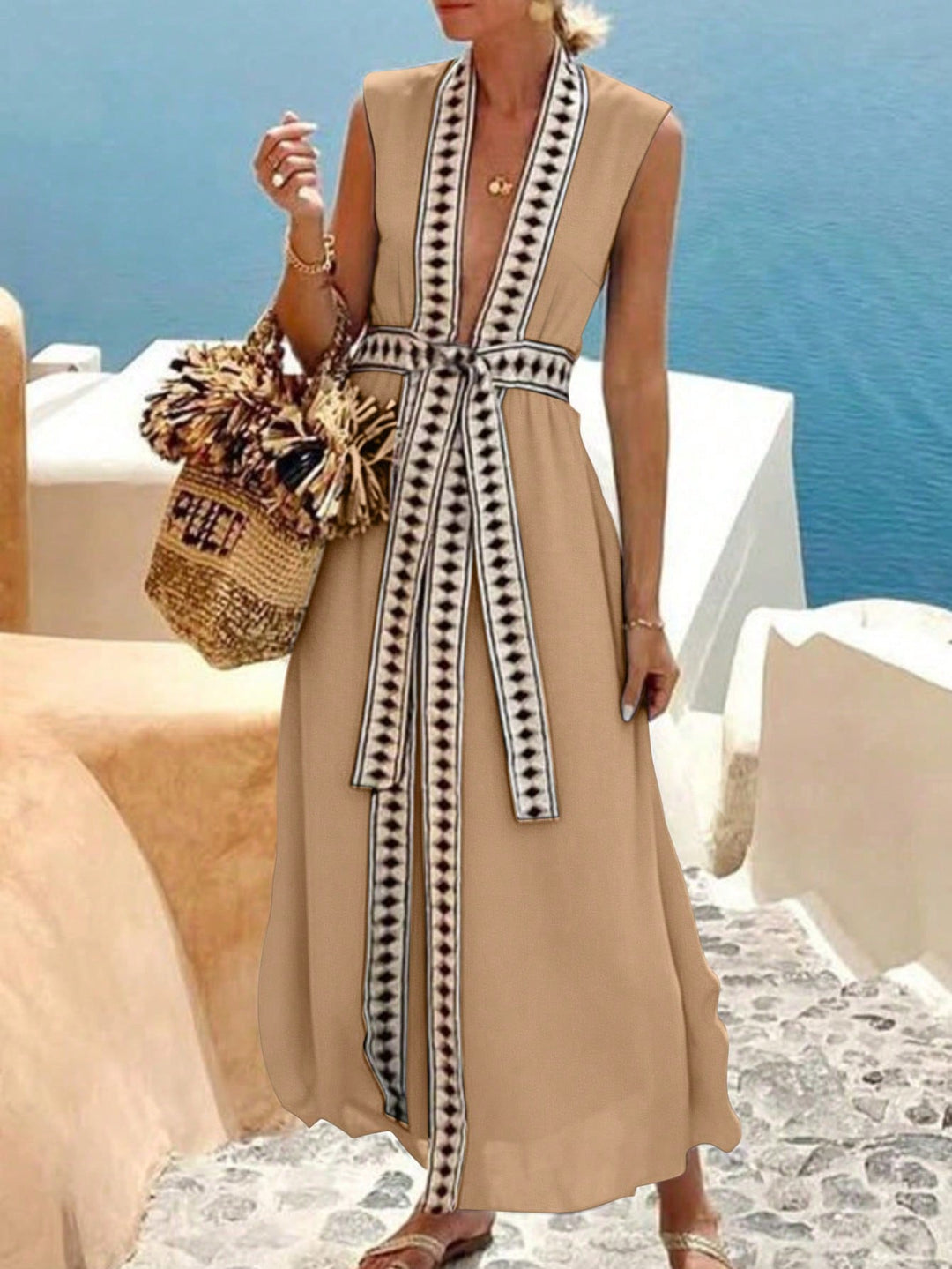 Rochie midi SHEIN, kaki