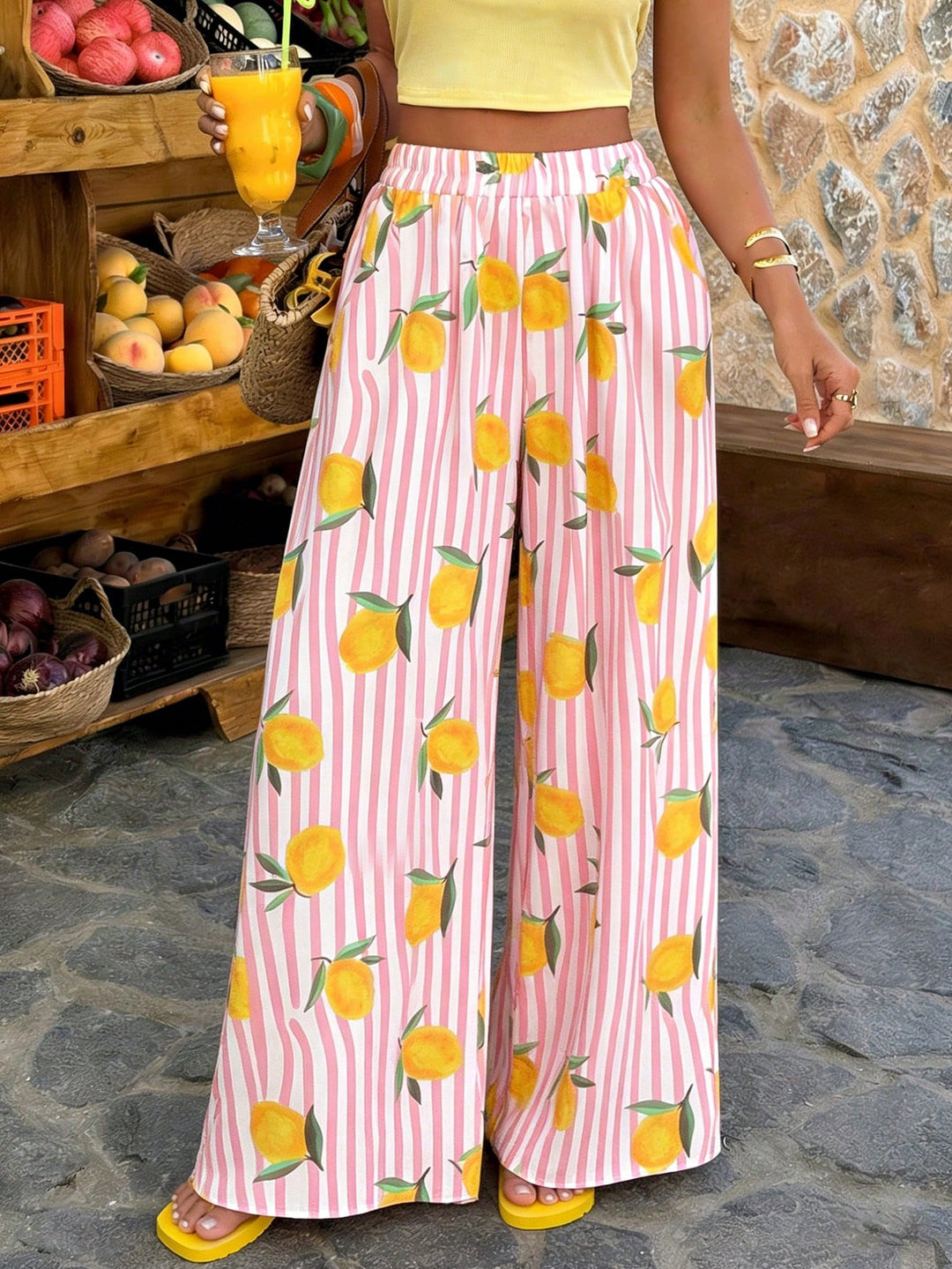 Pantaloni SHEIN, alb