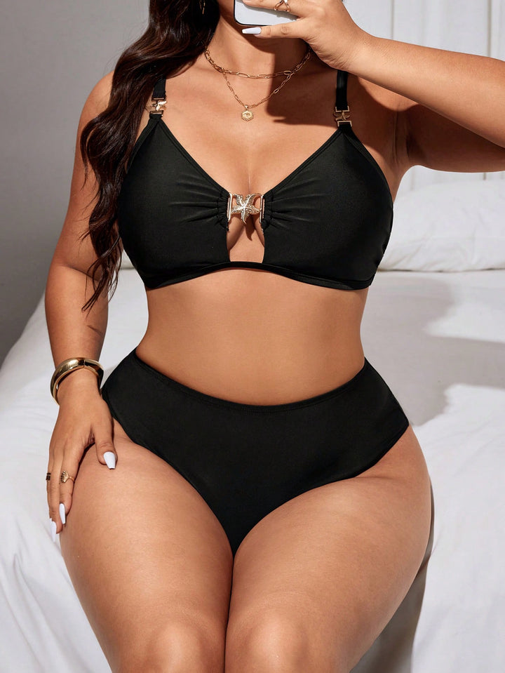 Set bikini de baie SHEIN, negru
