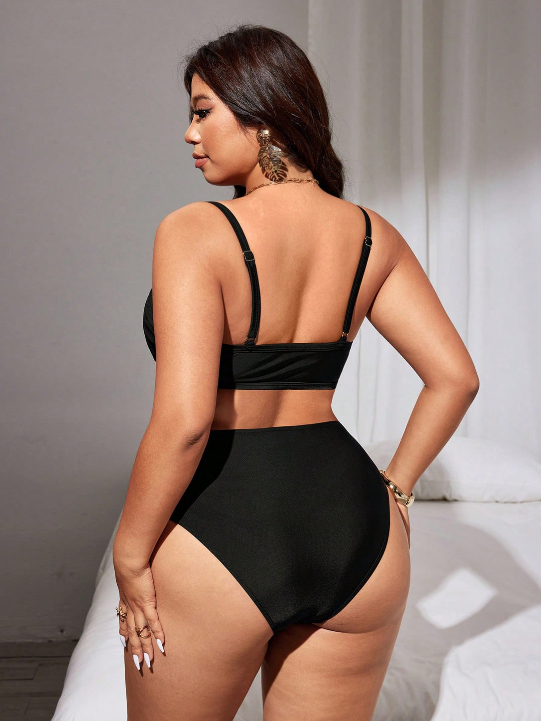 Set bikini de baie SHEIN, negru