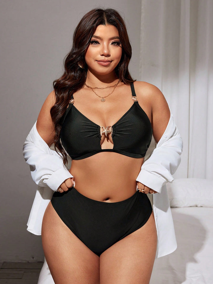 Set bikini de baie SHEIN, negru