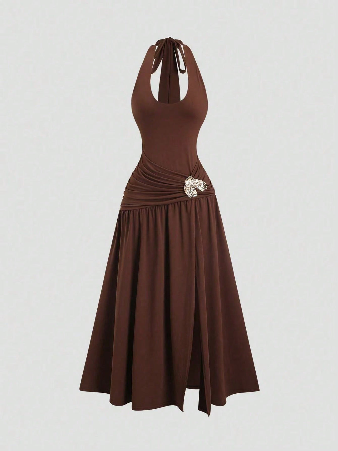 Rochie maxi SHEIN, maro