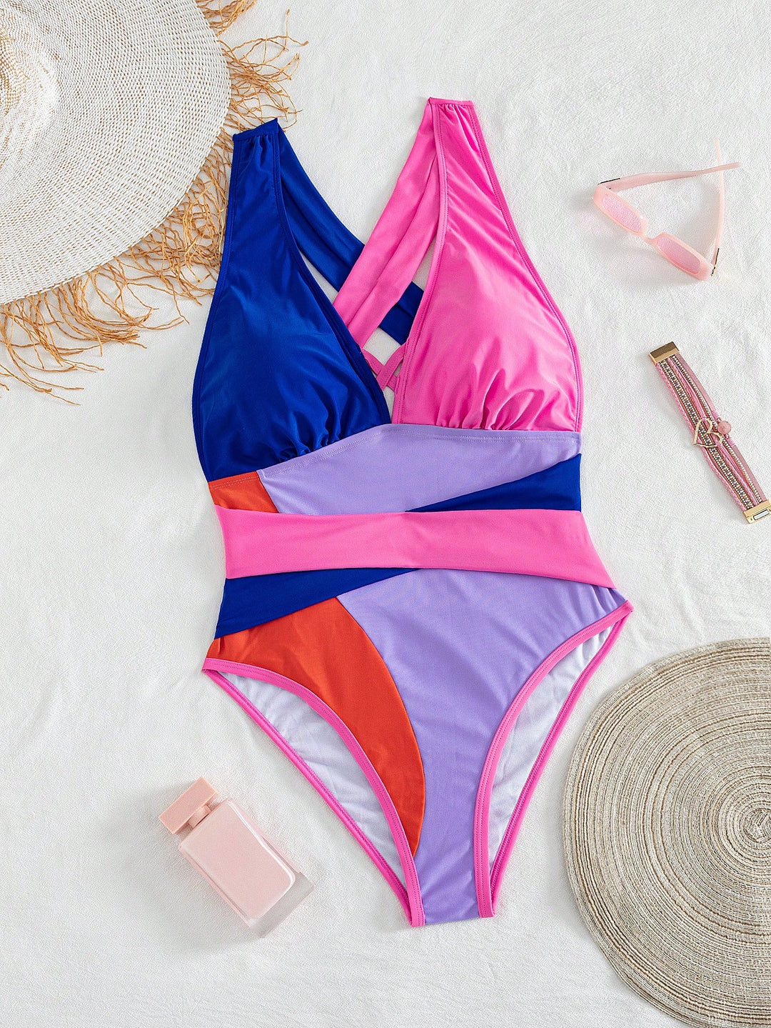 Costum de baie SHEIN, mix culori