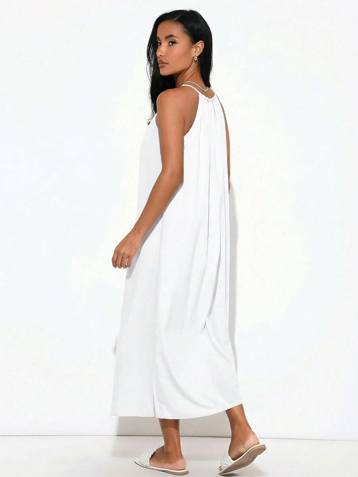 Rochie maxi SHEIN, alb