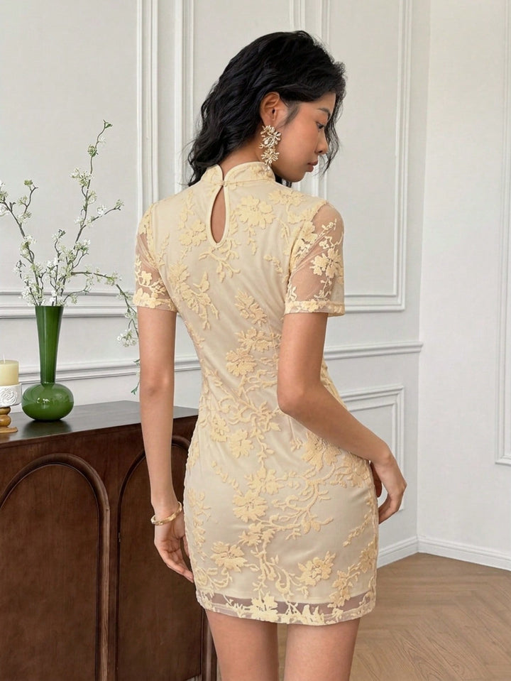 Rochie mini SHEIN, bej