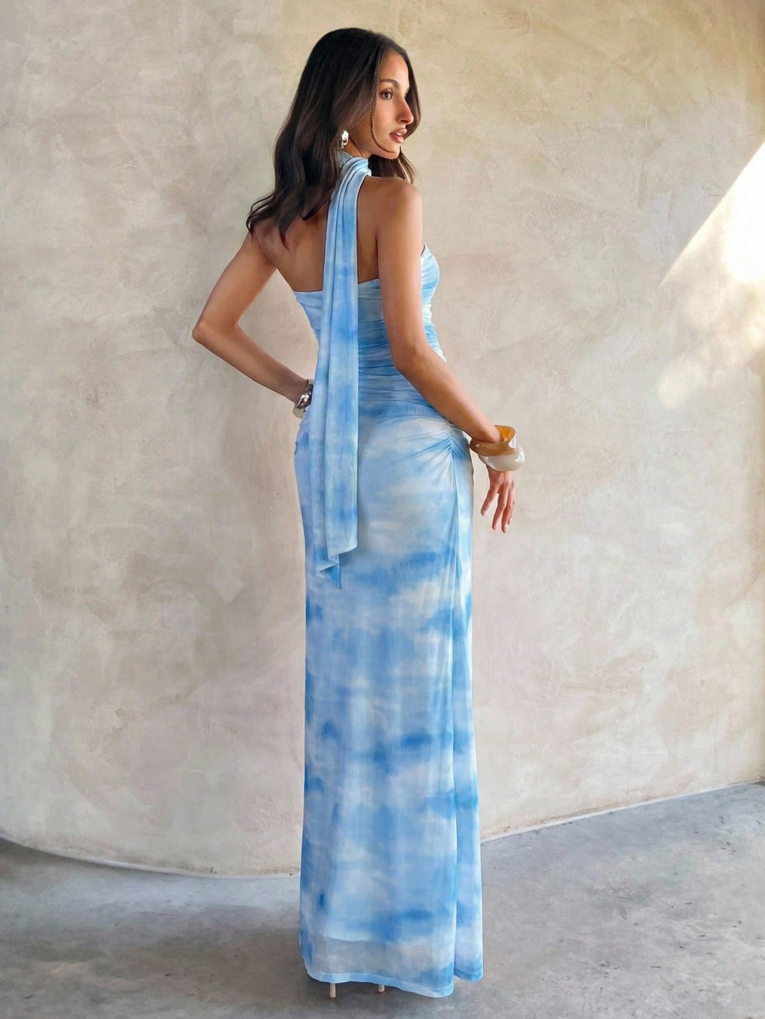 Rochie maxi SHEIN, albastru