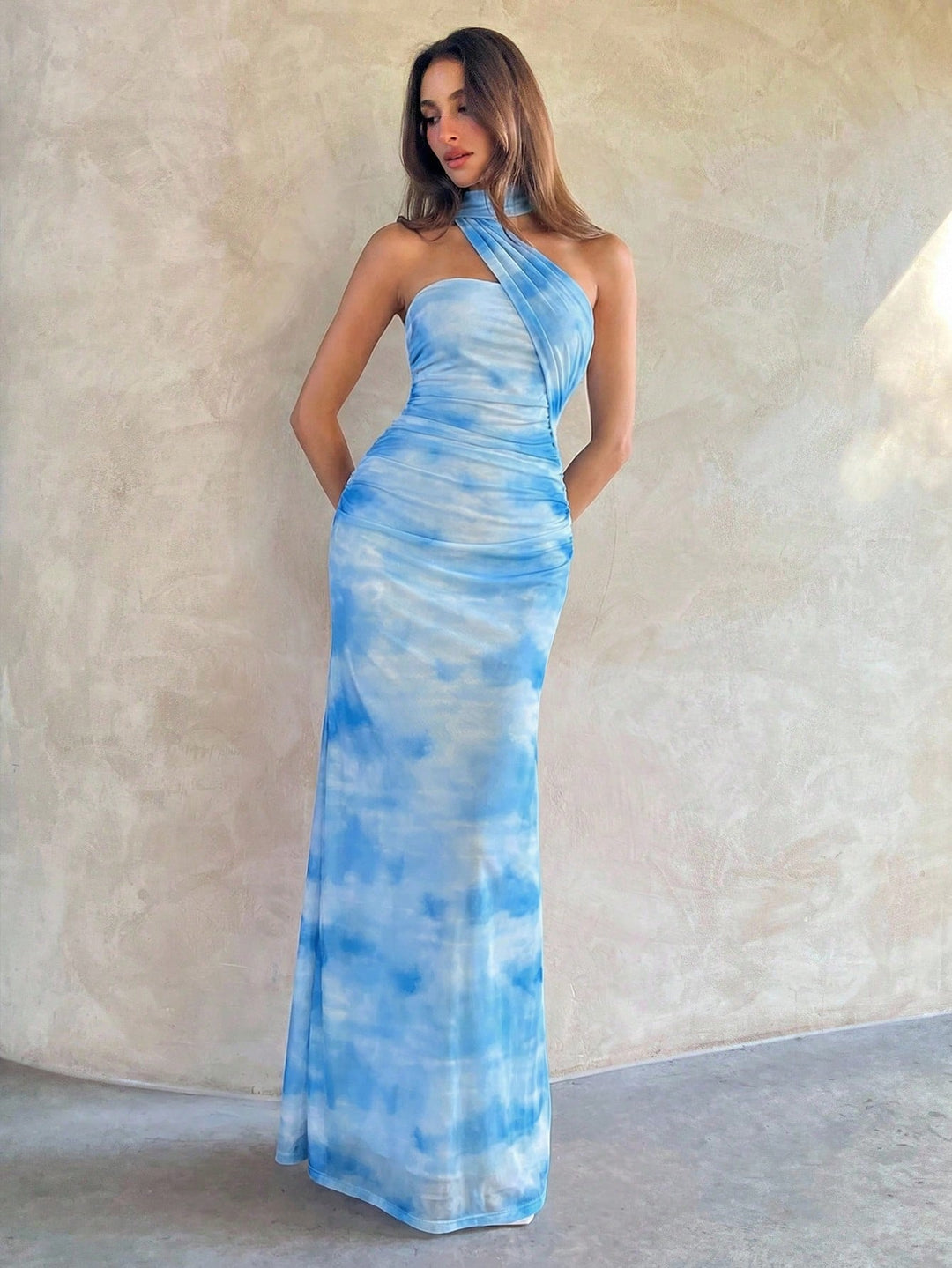 Rochie maxi SHEIN, albastru