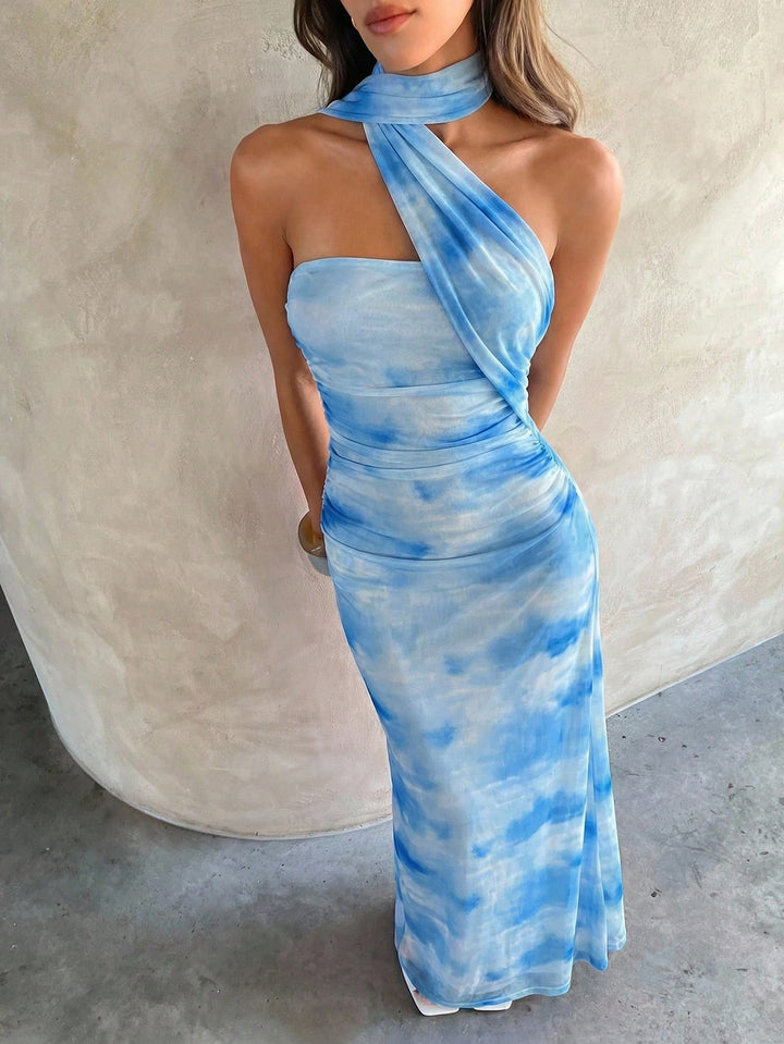 Rochie maxi SHEIN, albastru