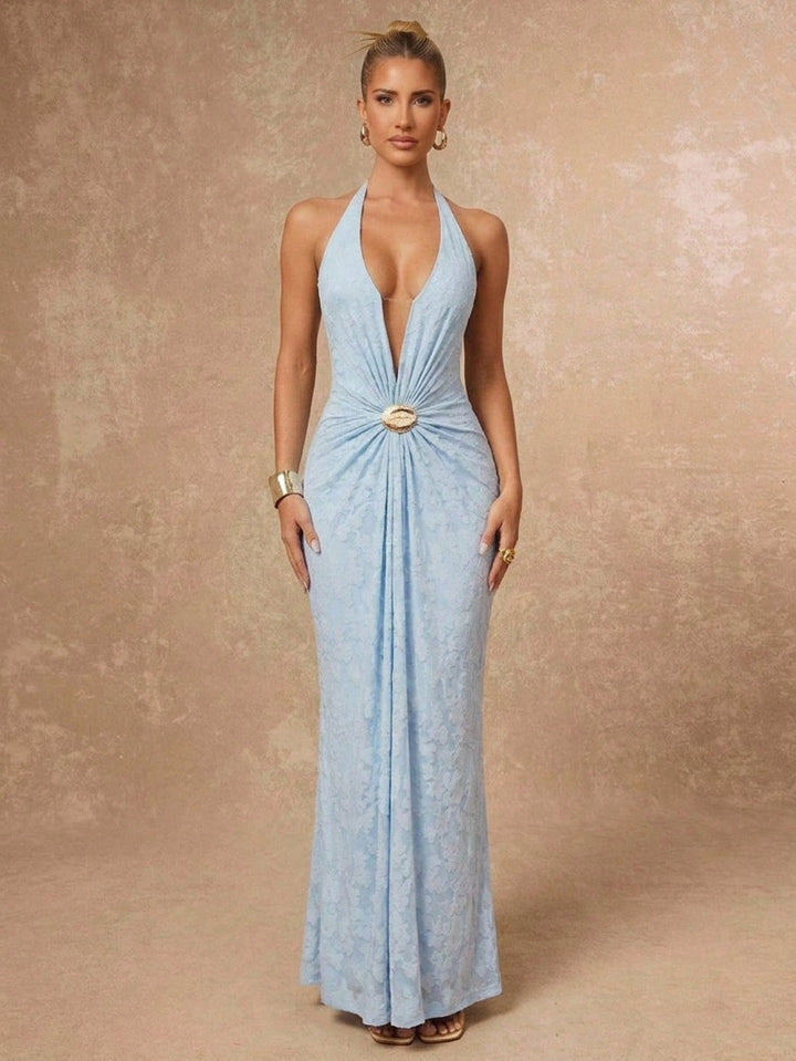 SHEIN maxi ruha, kék