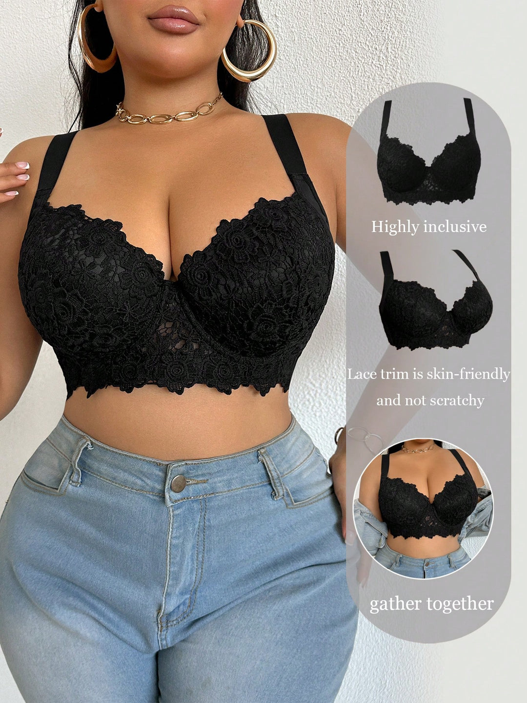 Sutien SHEIN, negru