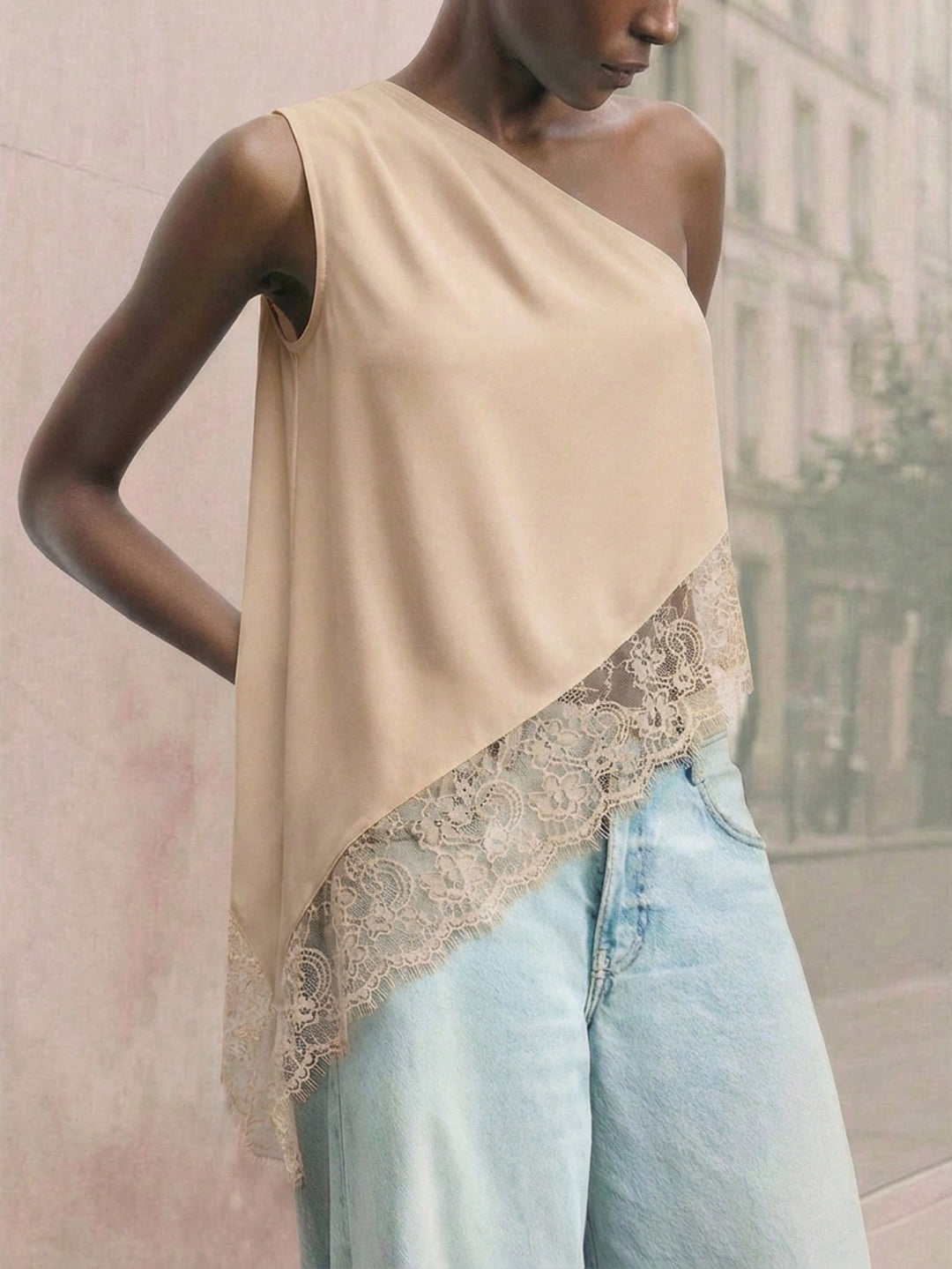 Top SHEIN, portocaliu