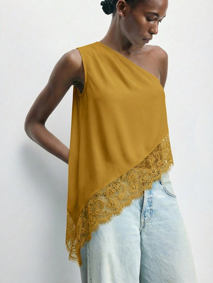 Top SHEIN, galben