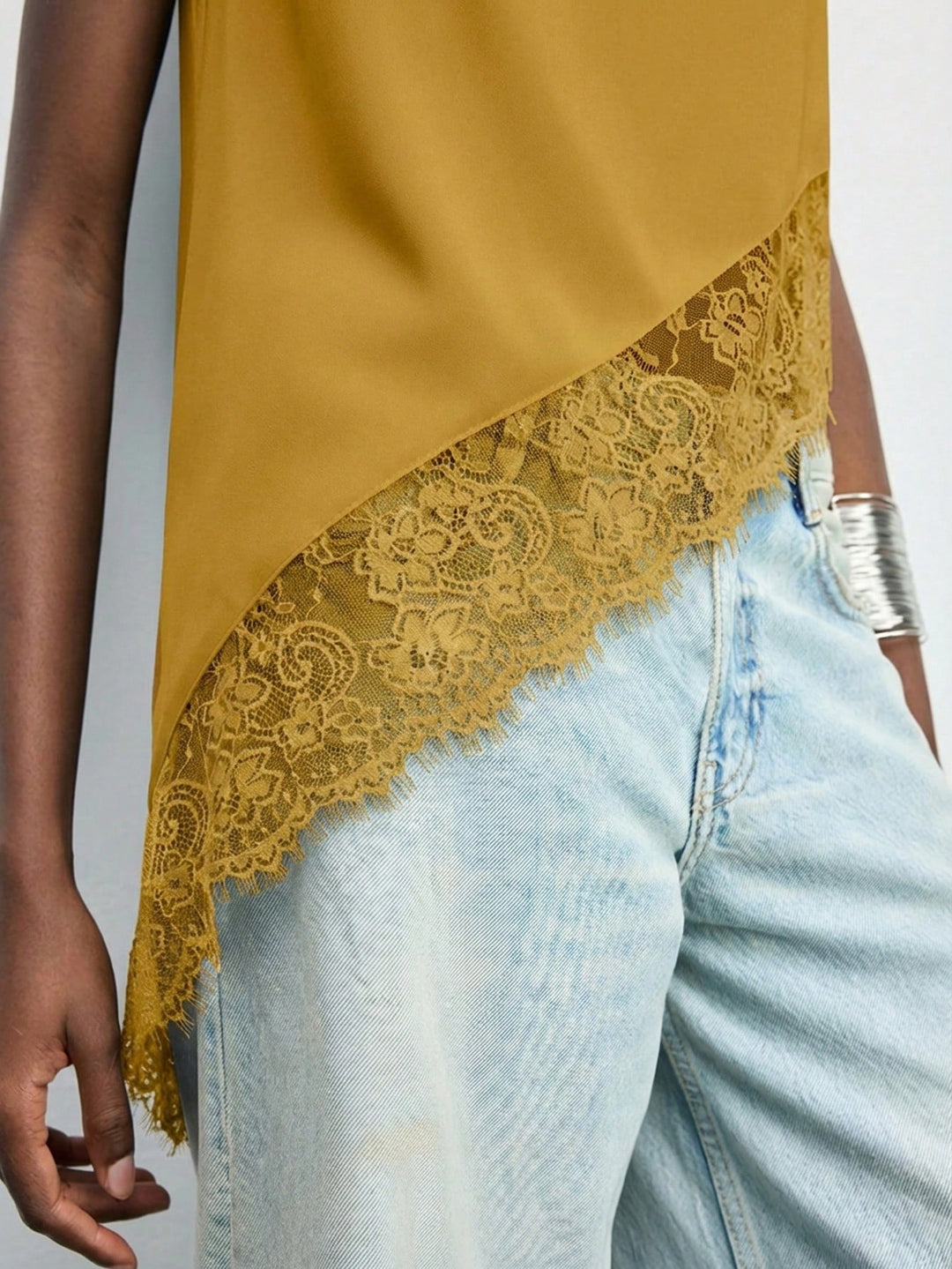 Top SHEIN, galben