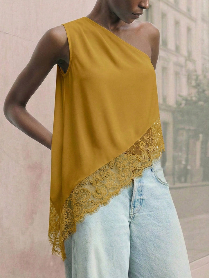 Top SHEIN, galben