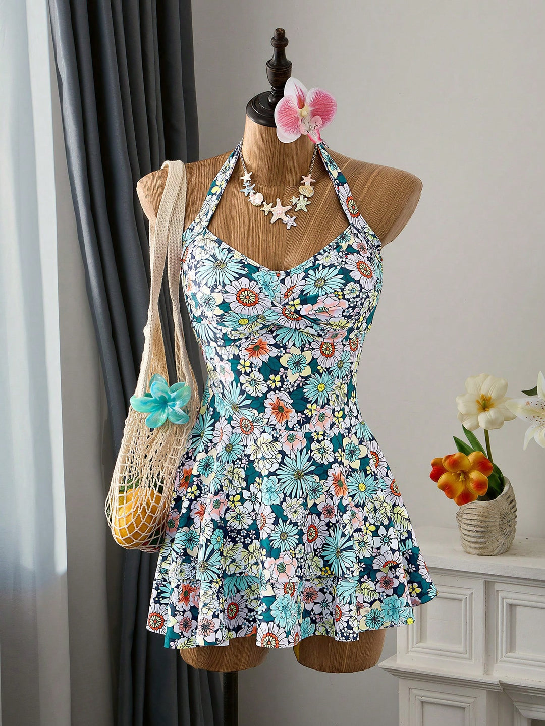 Rochie de baie SHEIN, mix culori