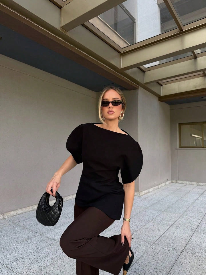 Top SHEIN, negru