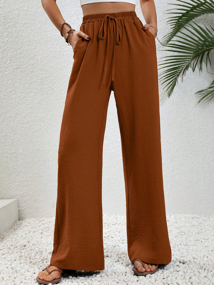 Pantaloni SHEIN, maro