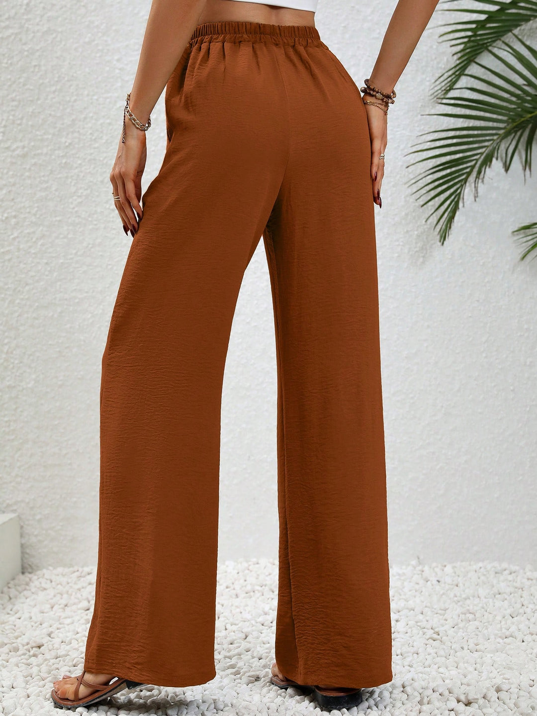Pantaloni SHEIN, maro