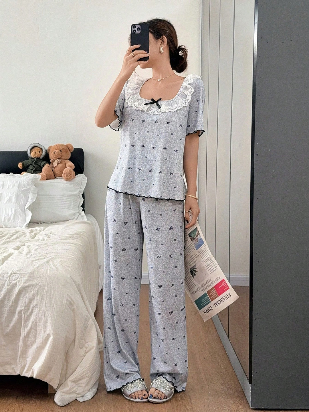 Pijama SHEIN, gri