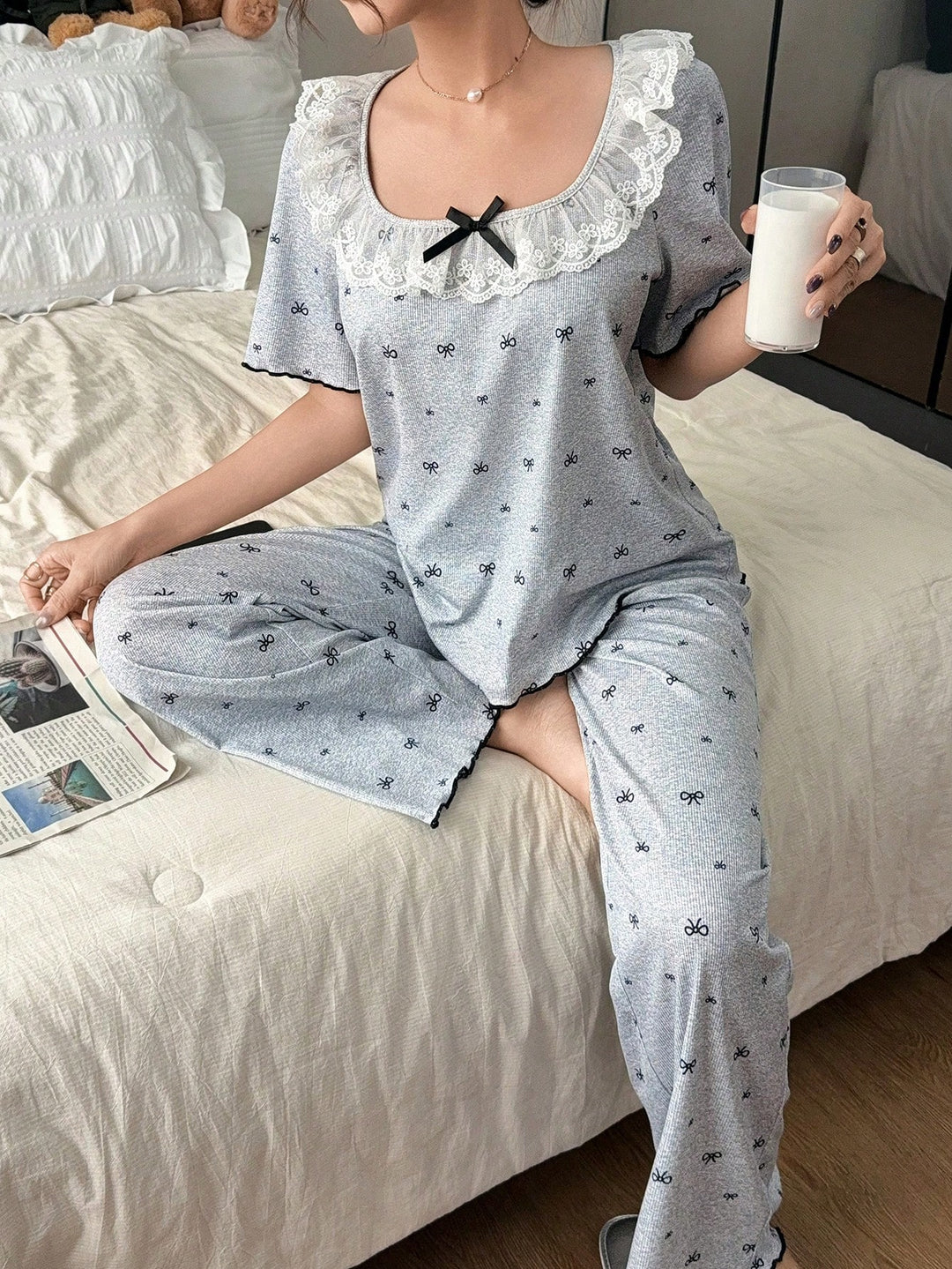 Pijama SHEIN, gri