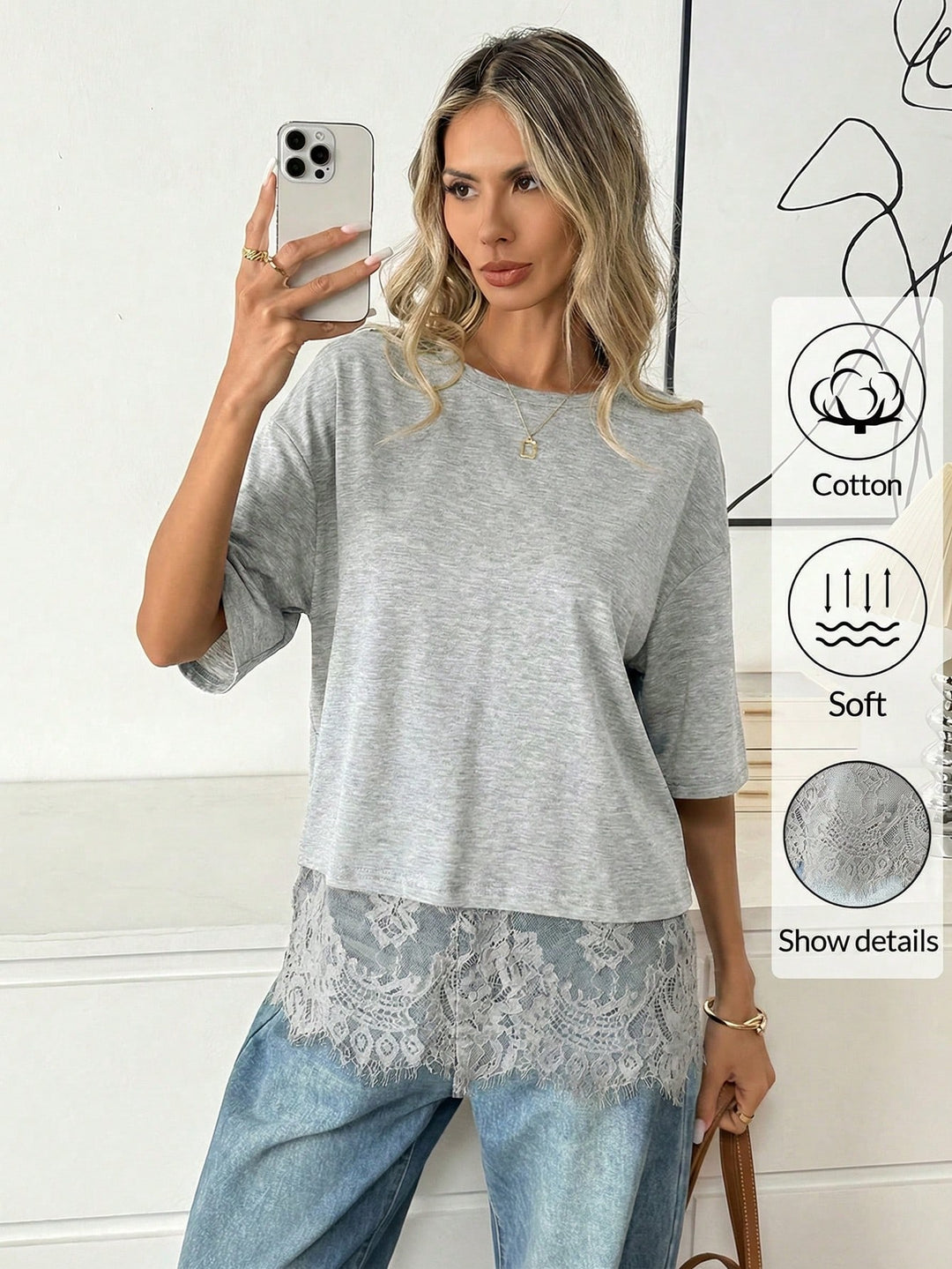 Tricou SHEIN, gri
