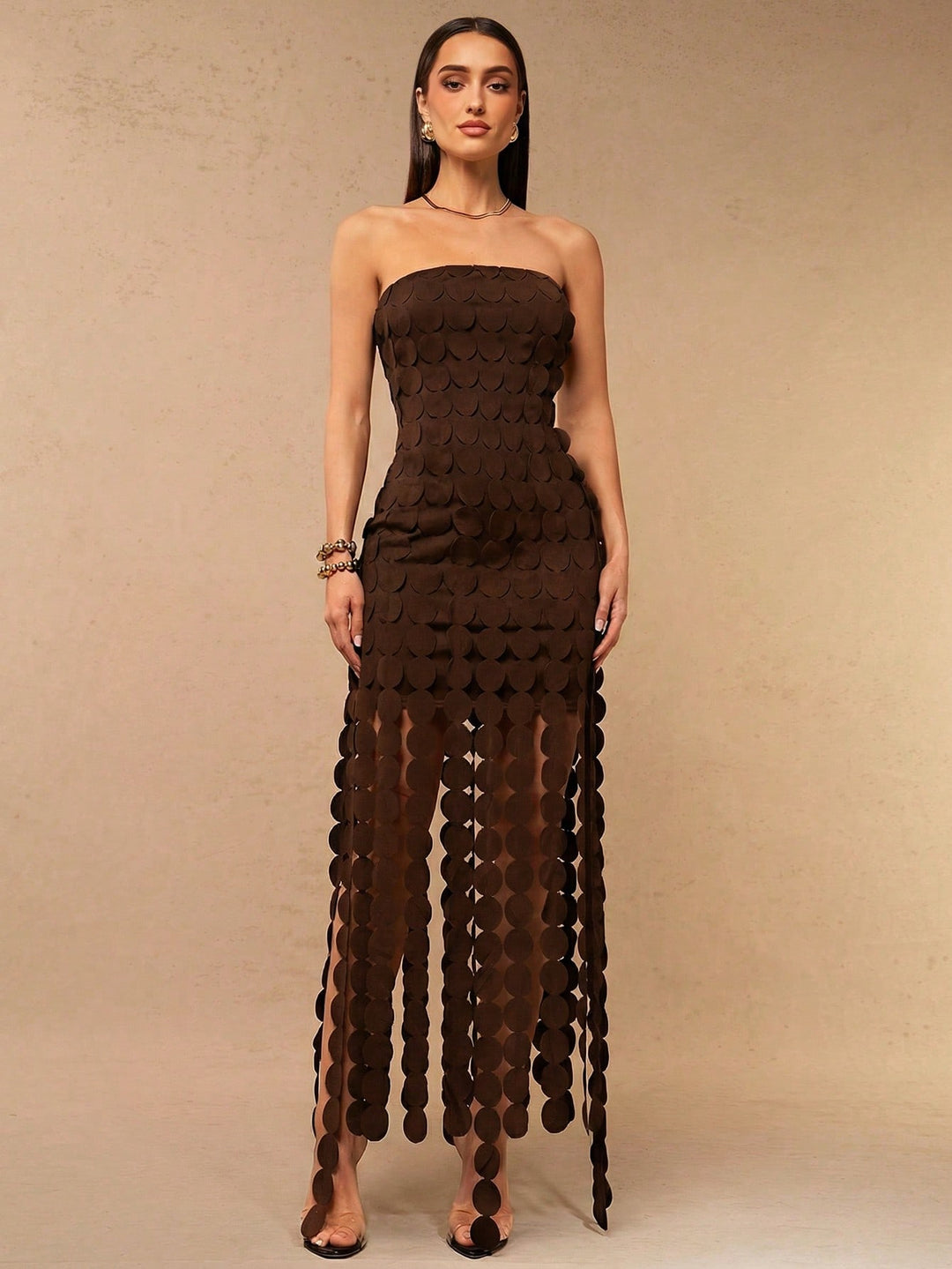 Rochie maxi SHEIN, maro