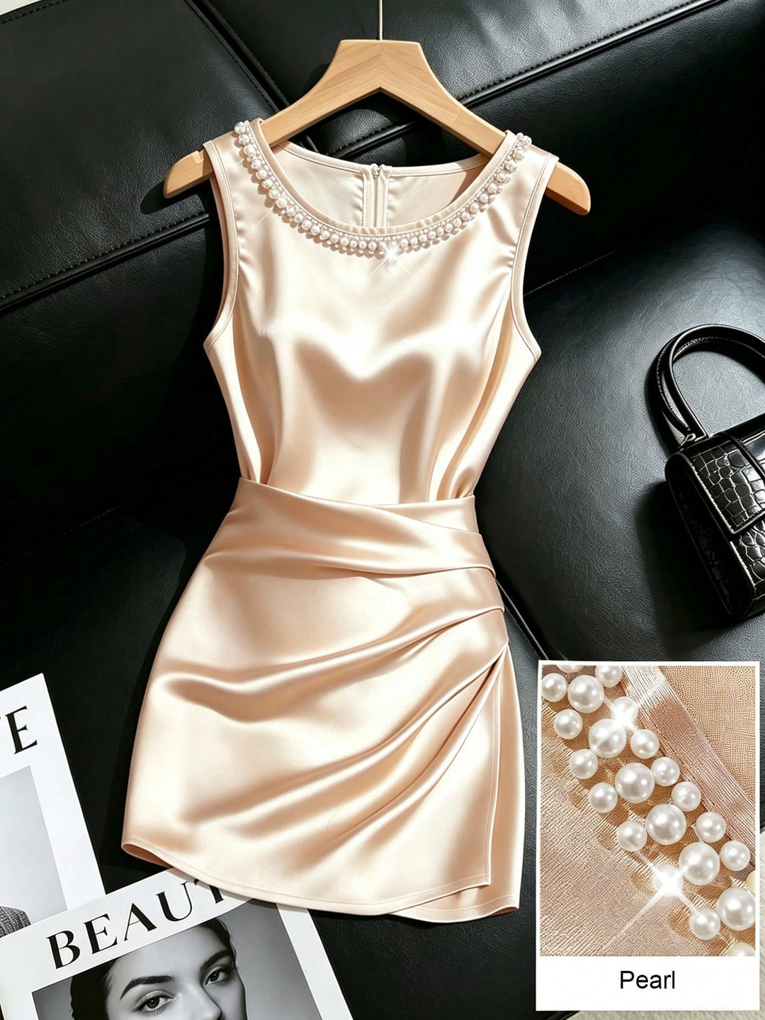 Rochie scurtă SHEIN, auriu
