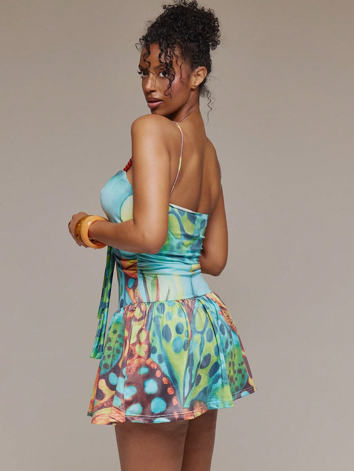 Rochie mini SHEIN, verde