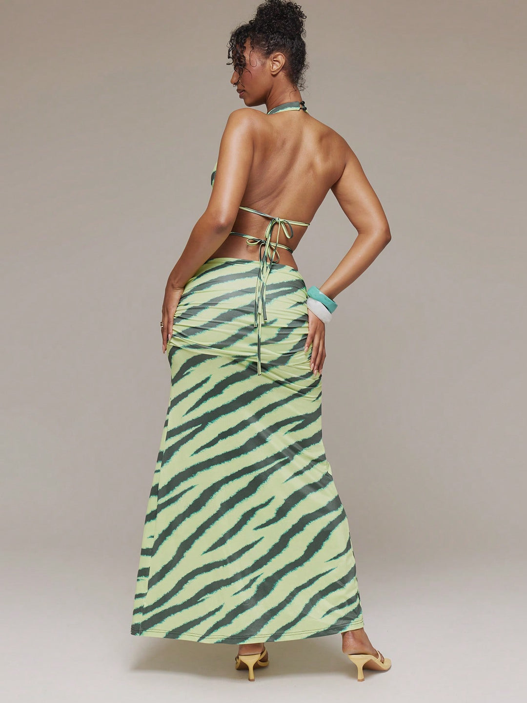 Rochie maxi SHEIN, verde