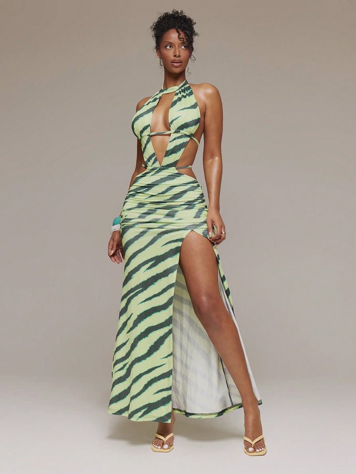 Rochie maxi SHEIN, verde