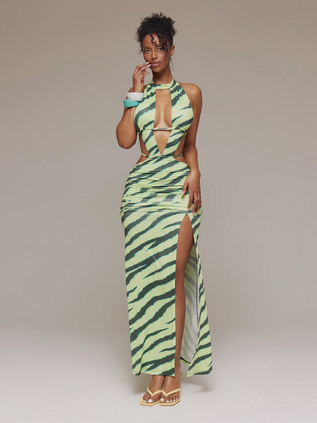 Rochie maxi SHEIN, verde