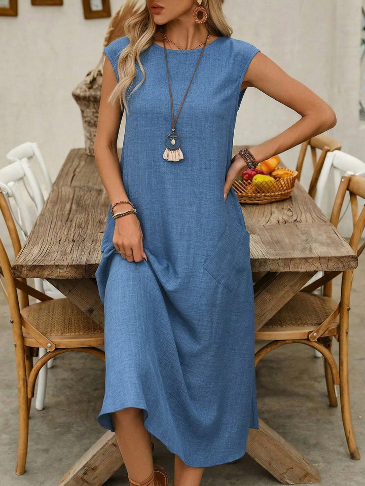 Rochie midi SHEIN, albastru
