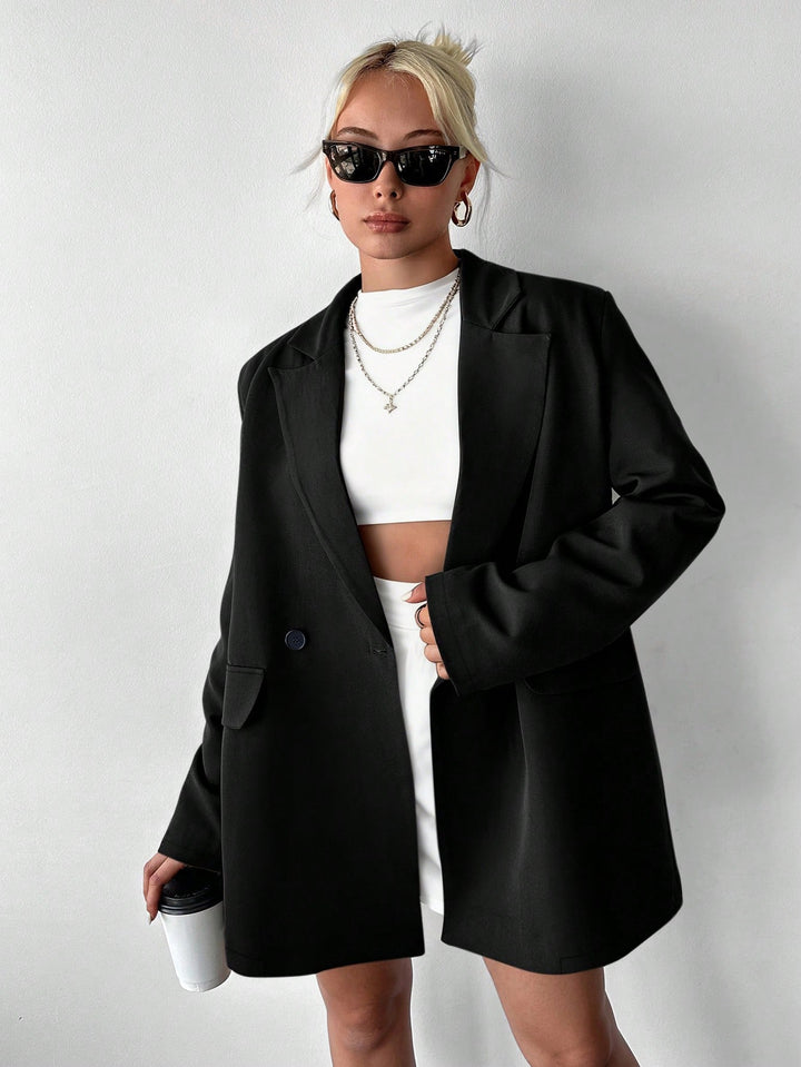 Sacou SHEIN, negru