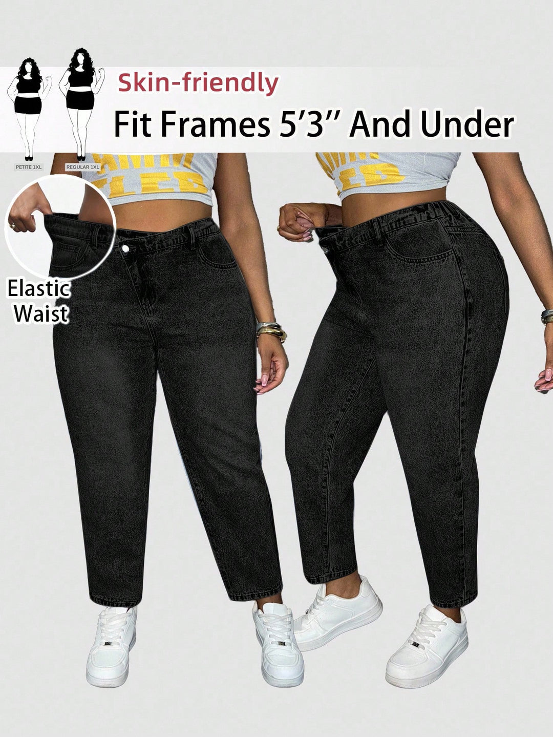 Jeans SHEIN, negru