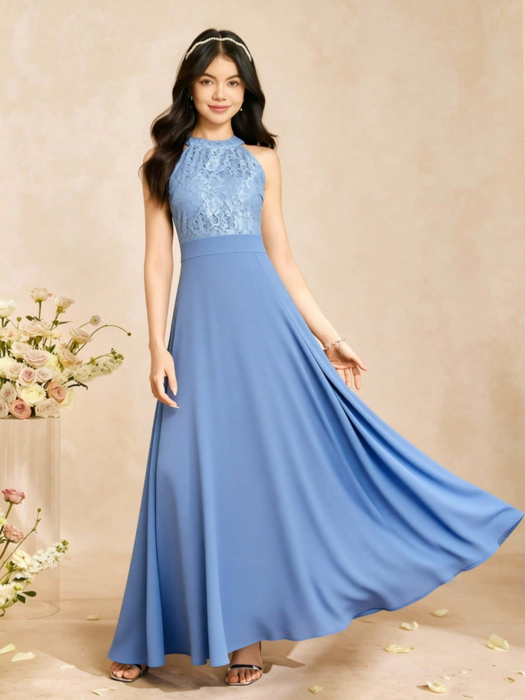 Rochie de ocazie SHEIN, albastru