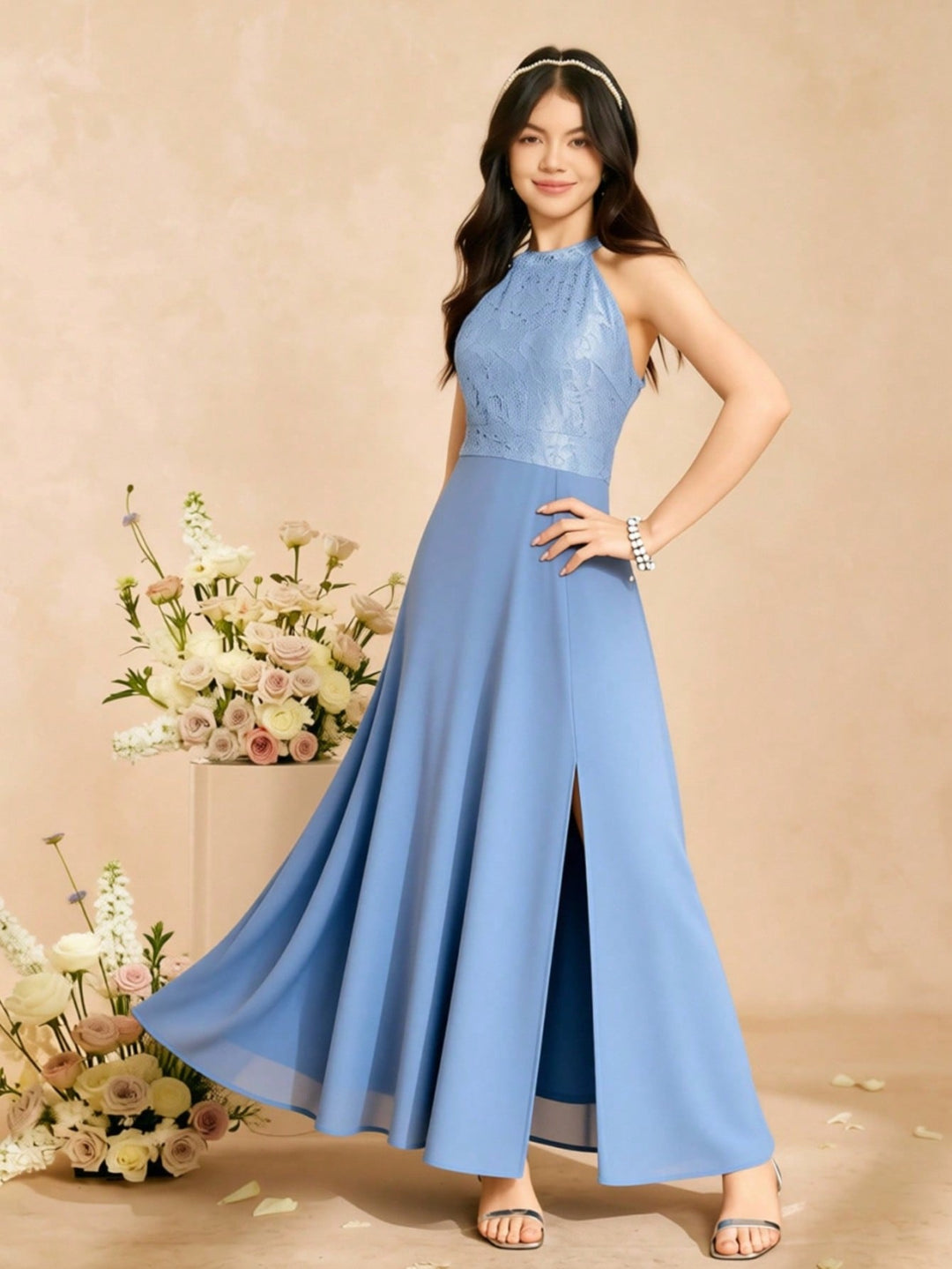 Rochie de ocazie SHEIN, albastru