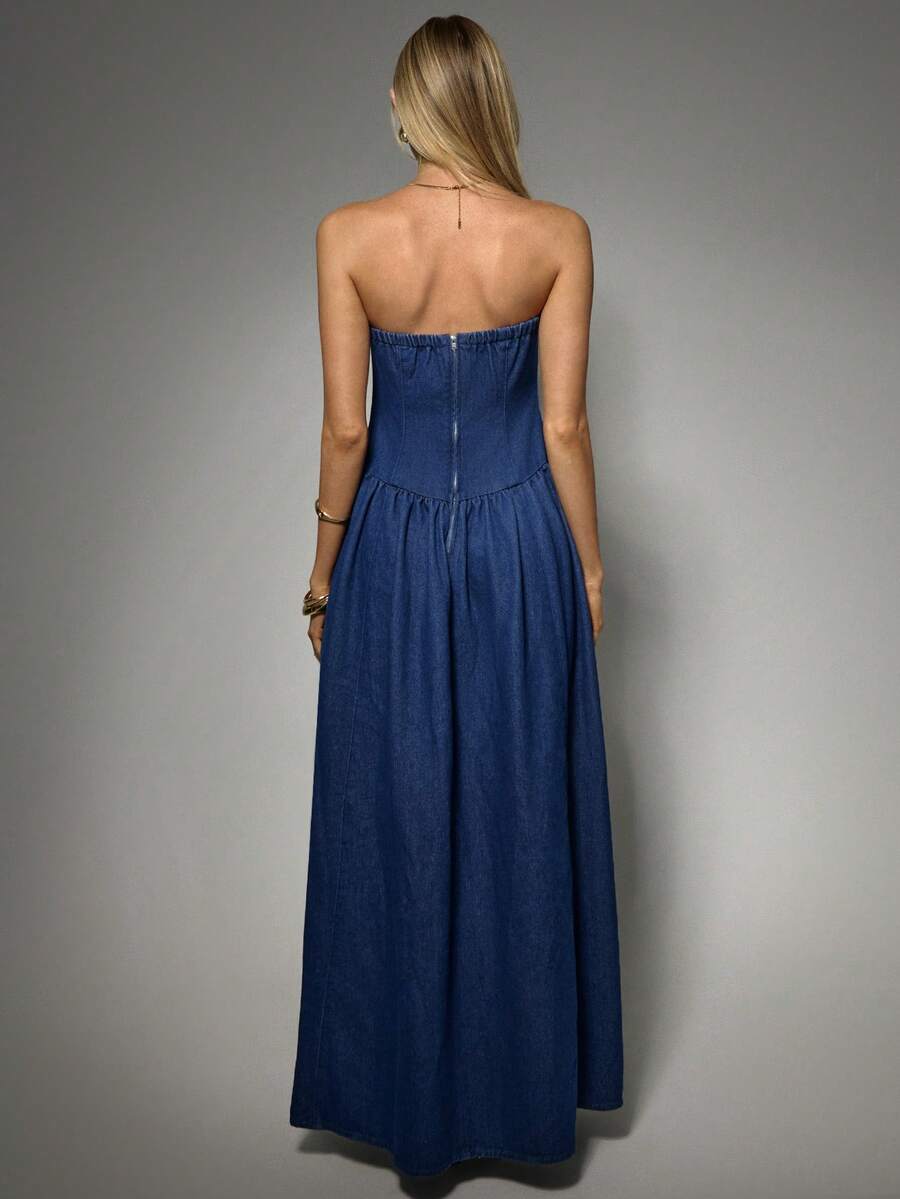 Rochie maxi SHEIN, albastru