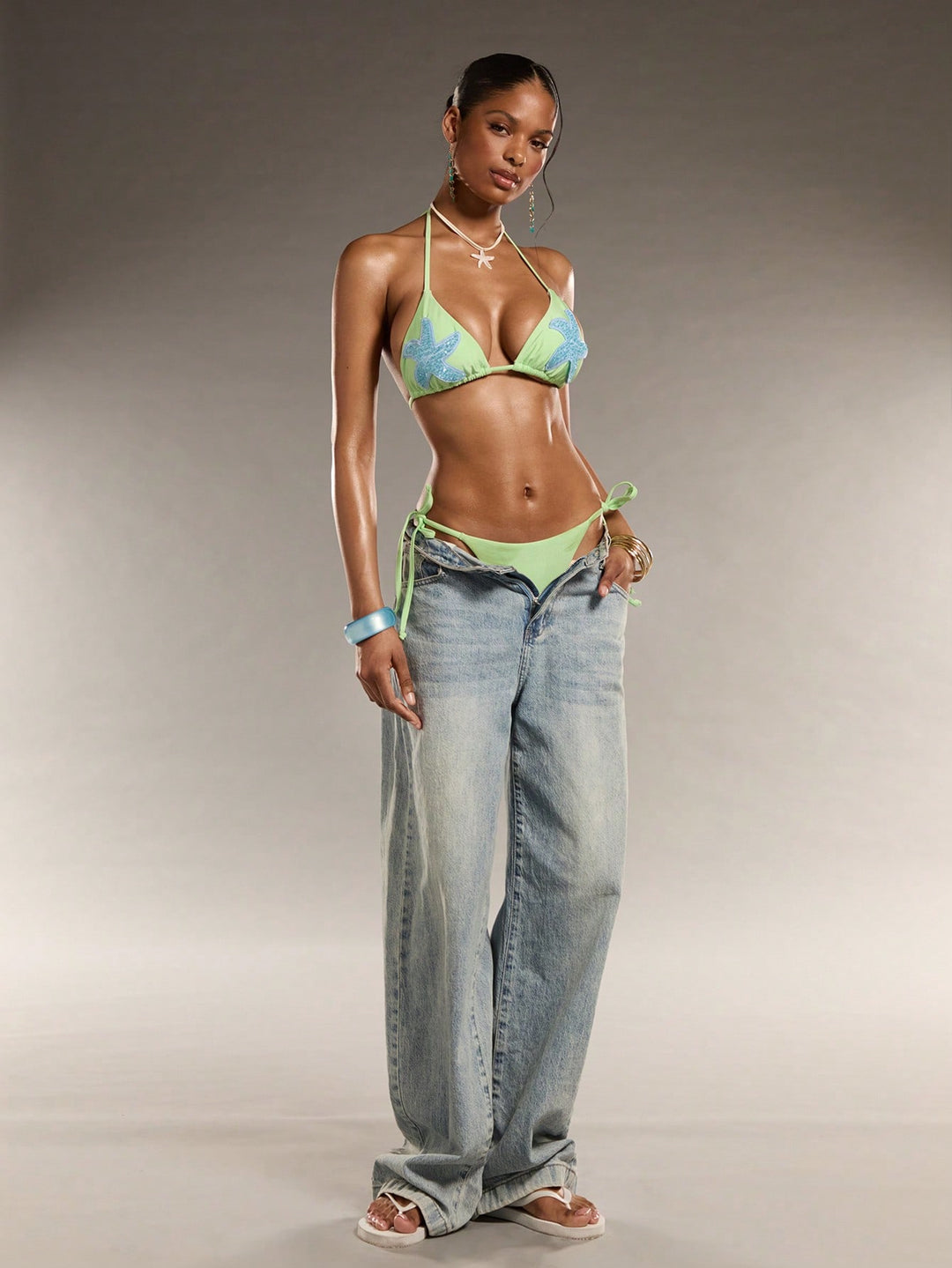 Set bikini SHEIN, verde