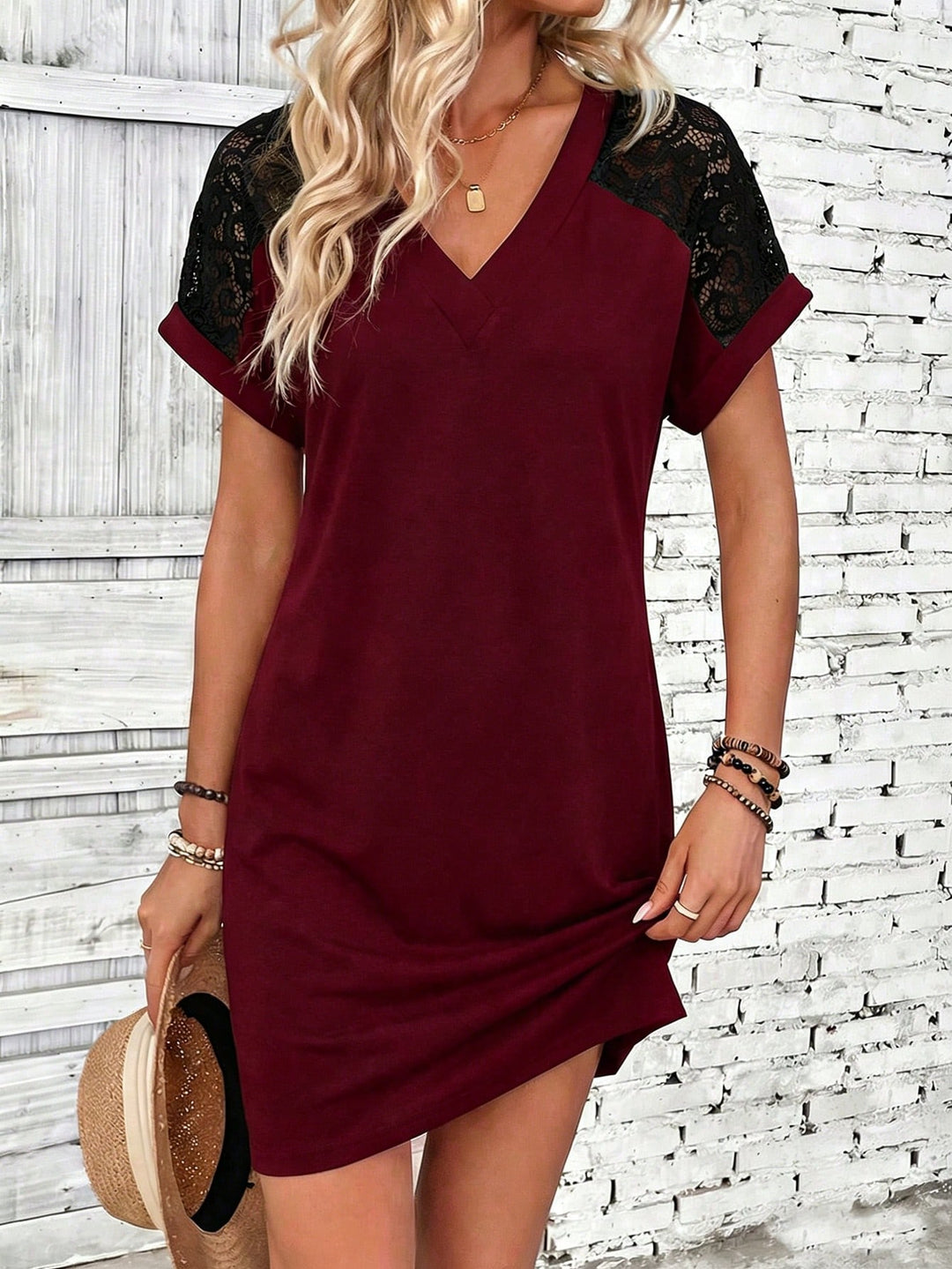 Rochie mini SHEIN, vișiniu