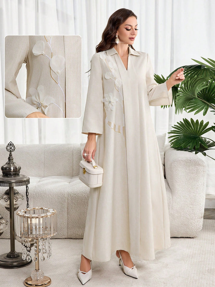 Rochie maxi SHEIN, bej