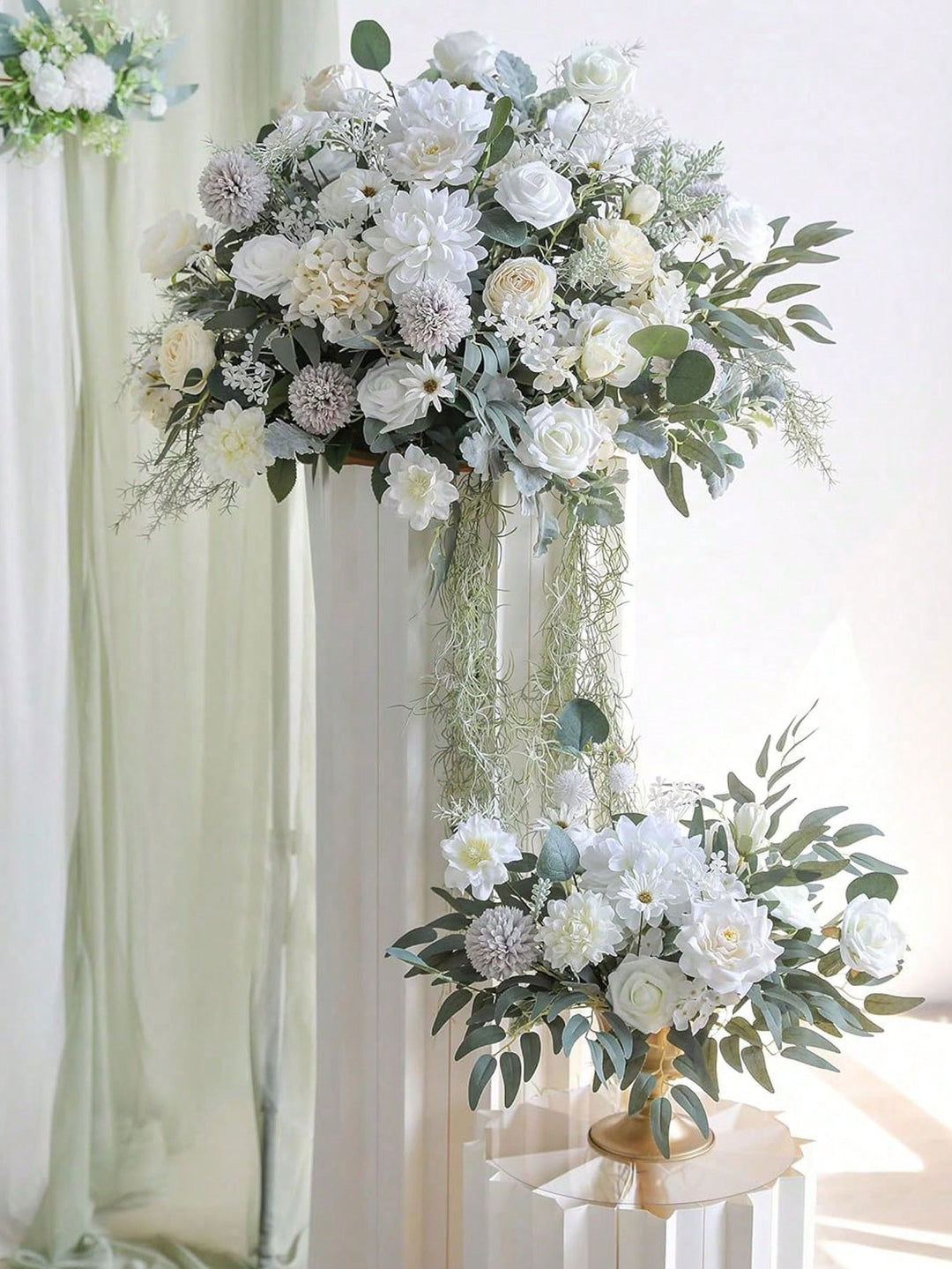 Floari artificiale SHEIN, alb